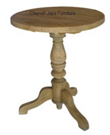Code: SJAT 026 Name: Round Wine Table Size: W=50 x D=50 x H=72 cm  Wood: Solid Teakwood